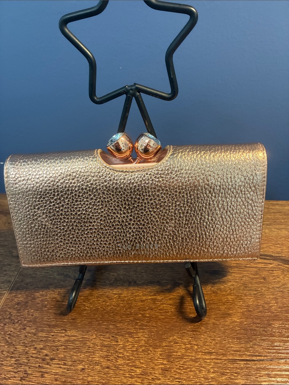 Ted Baker Metallic Rose Gold Women’s Clutch Wallet